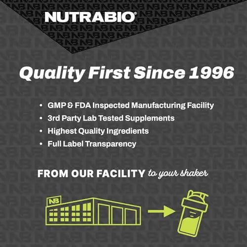 NutraBio Classic Whey Protein Powder- 25G Protein Per Scoop - Full-Spectrum Amino NutraBio Au supplements