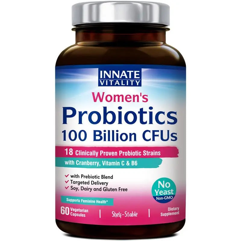 Innate Vitality Women’s Probiotics, 100 Billion CFUs 18 Strains, with Cranberry, Vitamin C Innate Vitality Au supplements