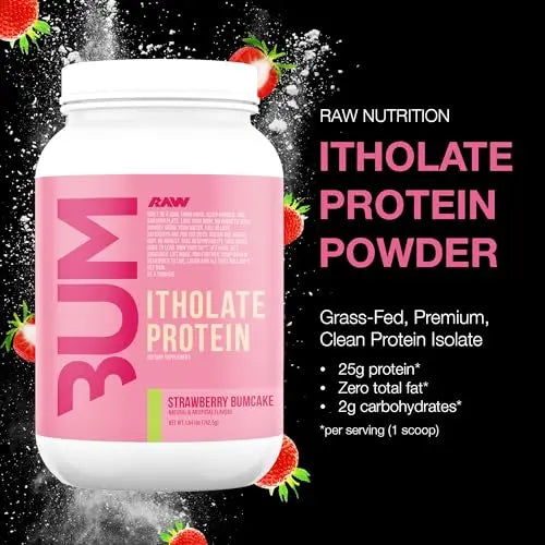 RAW Whey Isolate Protein Powder, Strawberry BumCake (CBUM Itholate Protein) RAW Au supplements