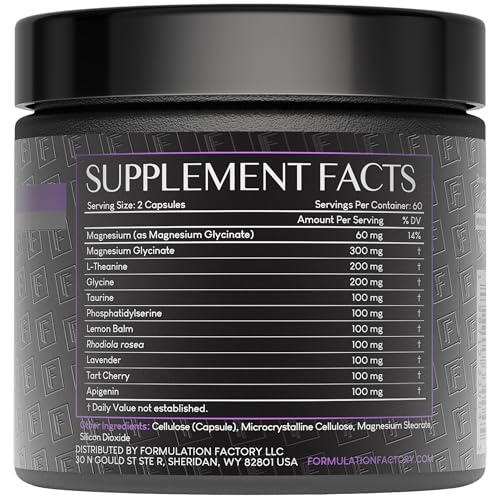 The Night Before 10-in-1 Midnight Maximizer Sleep Aid, Stress Relief, Cognition, Relaxation, Recovery, Focus, Magnesium Glycinate, L-Theanine & More, (120 Capsules – 2 Month Supply) Formulation Factory Au supplements