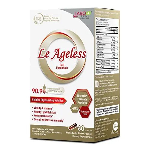 LABO Nutrition Le Ageless – Placenta Cell Rejuvenating Therapy from Japan – Enhanced with Collagen LABO Nutrition Au supplements
