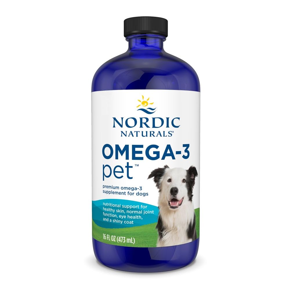 Nordic Naturals Omega-3 Pet, Unflavored - 16 oz - 1380 mg Omega-3 Per Teaspoon - Fish Oil for Large to Very Large Dogs with EPA & DHA - Promotes Heart, Skin, Coat, & Immune Health Nordic Naturals Au supplements