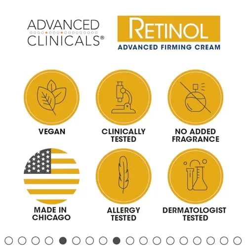Advanced Clinicals Retinol Cream. Value Set- Two spa size 16oz bottles with pump Advanced Clinicals Au supplements