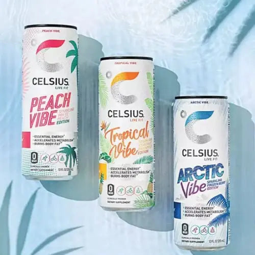CELSIUS Energy Drink |Functional Essential Energy Drink Peach Vibe, Tropical and Arctic BETRULIGHT Au supplements