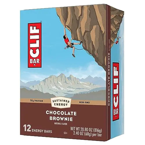 CLIF BAR - Chocolate Brownie Flavor - Made with Organic Oats - Non-GMO Clif Bar Au supplements