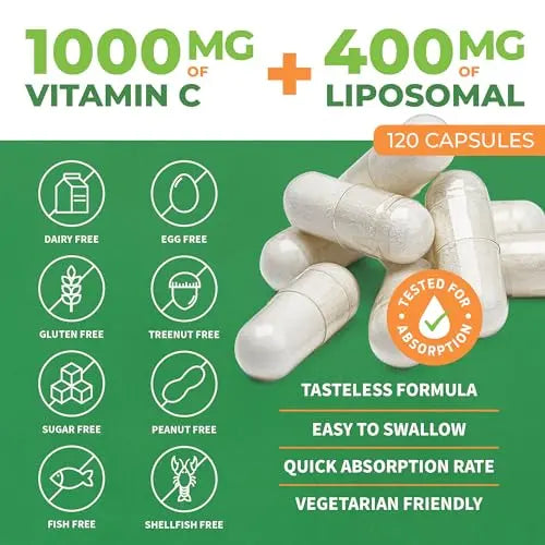 ForestLeaf Liposomal Vitamin C - Liposomal VIT C - 1000mg Capsules ForestLeaf Au supplements