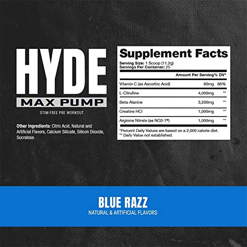 PROSUPPS Hyde Xtreme Blue Razz and Hyde Max Pump Blue Raspberry Bundle PROSUPPS Au supplements