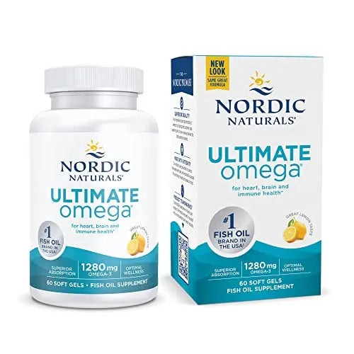 Nordic Naturals Ultimate Omega, Lemon Flavor - 60 Soft Gels - 1280 mg Omega-3 Nordic Naturals Au supplements