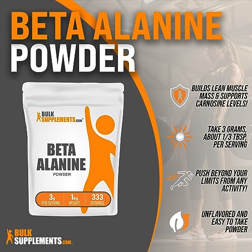 BULKSUPPLEMENTS.COM Beta Alanine Powder - Beta Alanine Pre Workout, Beta Alanine BULKSUPPLEMENTS.COM Au supplements