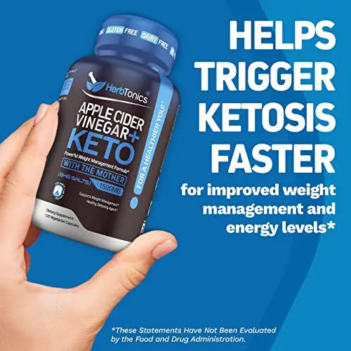 Herbtonics Apple Cider Vinegar Capsules Plus Keto BHB | Fat Burner & Weight Loss Herbtonics Au supplements