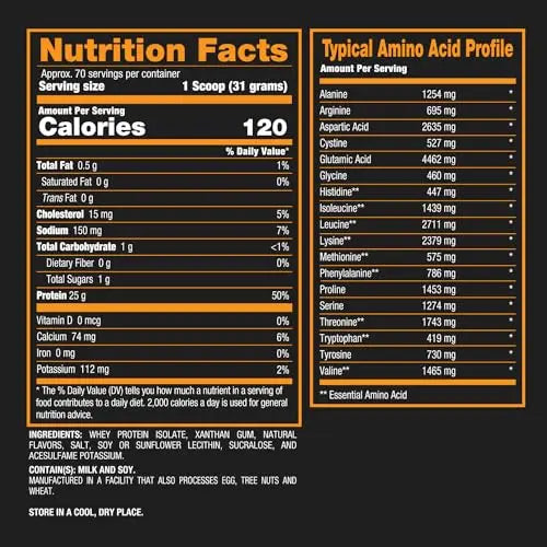 BPI Sports ISO HD Isolate Protein Vanilla Cookie, 76.8 oz - 69 Servings BPI Sports Au supplements