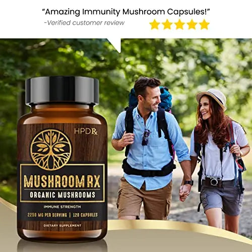 HPD Rx Mushroom Rx Organic Mushroom Extract Blend Max Immunity Dose, Lion’s Mane HPD Rx Au supplements