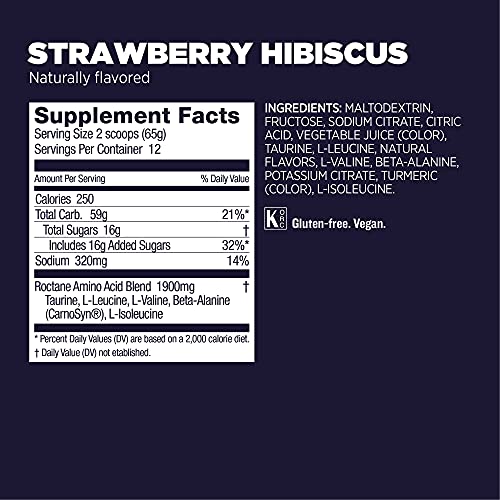 Gu Energy Roctane Ultra Endurance Energy Drink Mix, Strawberry Hibiscus GU Energy Au supplements