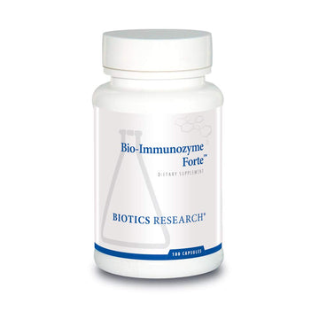 BIOTICS RESEARCH Bio Immunozyme Forte Multivitamin, Echinacea, Cayenne Pepper, Lactobacillus acidophilus, Botanicals, Probiotics, Amino Acids, Organs/Glandulars for Immune System Health 180 Capsules BIOTICS RESEARCH Au supplements