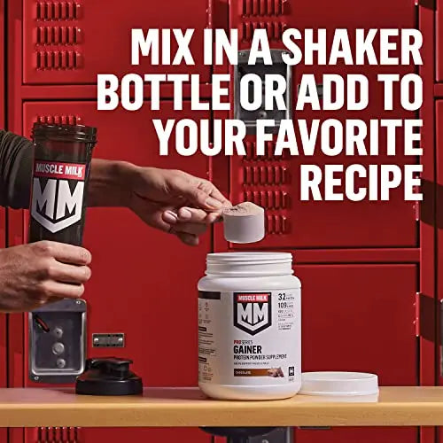Muscle Milk Gainer Protein Powder, Chocolate, 32g Protein, 5 Pound Muscle Milk Au supplements