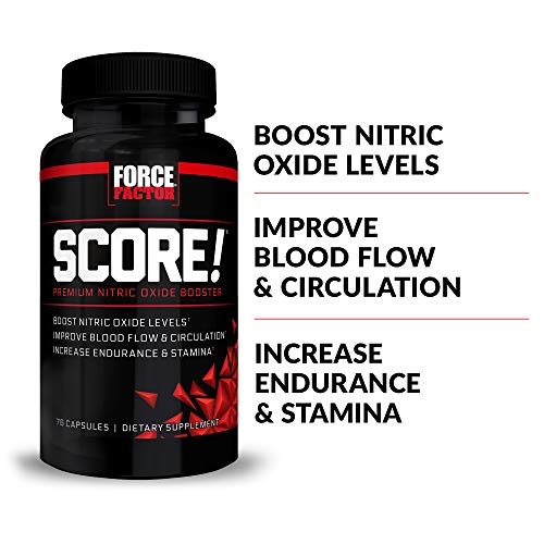 FORCE FACTOR Score!, 2-Pack, Nitric Oxide Supplement for Men, Nitric Oxide Booster Force Factor Au supplements