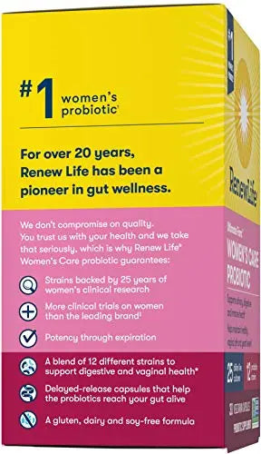 Renew Life Women’s Probiotic - Ultimate Flora Probiotic Women's Care, Shelf Stable Renew Life Au supplements