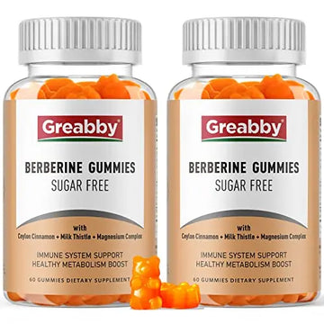 GREABBY Berberine Gummies 1200mg with Ceylon Cinnamon, Milk Thistle & Magnesium GREABBY Au supplements