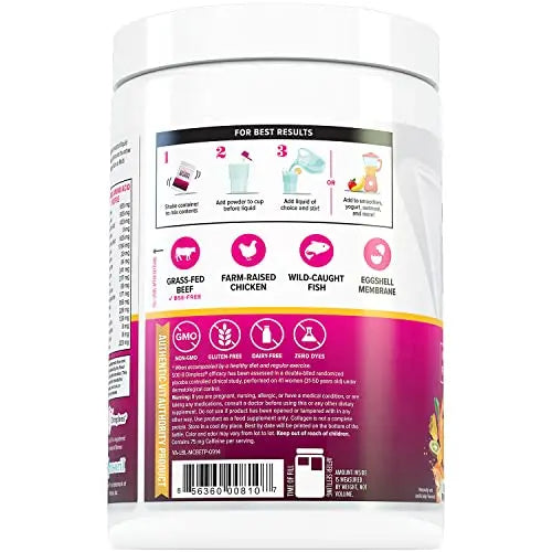Multi Collagen Burn: Multi-Type Hydrolyzed Protein Peptides with Hyaluronic Acid, Vitamin Vitauthority Au supplements