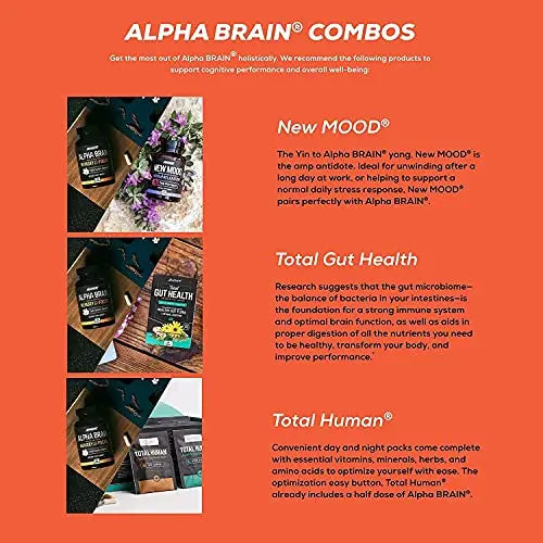 ONNIT Alpha Brain (120ct) - Over 1 Million Bottles Sold - Premium Nootropic Brain Sup ONNIT Au supplements