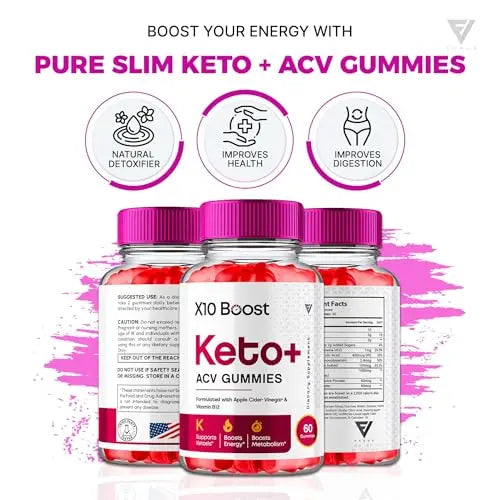 (2 Pack) X10 Boost Keto ACV Gummies, X10 Keto Boost Gummies Advanced Weight Loss Fyvus Au supplements