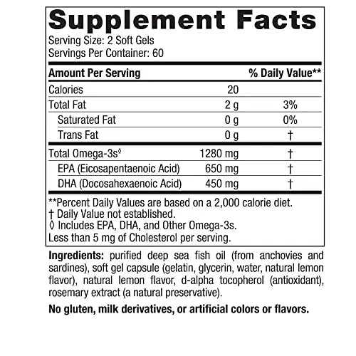 Nordic Naturals Ultimate Omega, Lemon Flavor - 120 Soft Gels - 1280 mg Omega-3 Nordic Naturals Au supplements