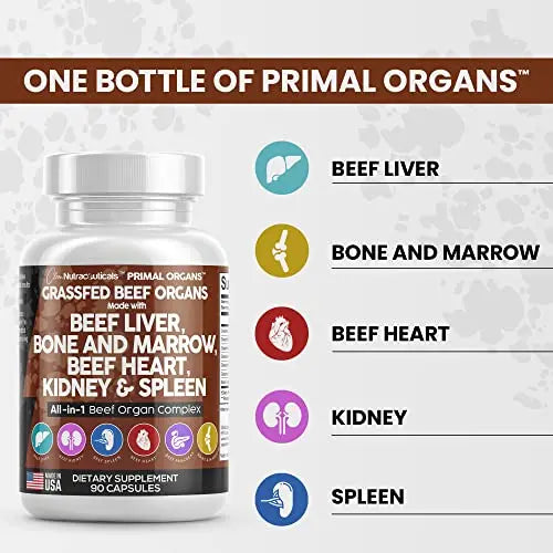 Grass Fed Beef Liver Capsules 3000mg - Premium Quality Beef Organs Clean Nutraceuticals Au supplements