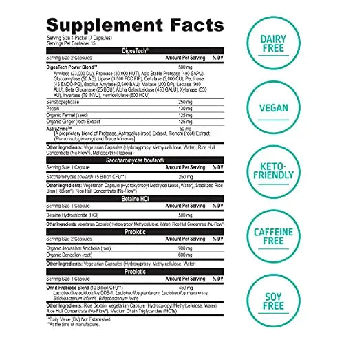 ONNIT Total Gut Health - Complete Probiotics & Digestive Enzyme Supplement ONNIT Au supplements