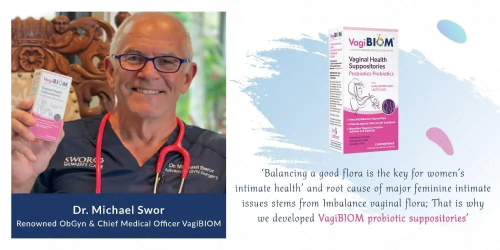 Biom Vaginal Probiotic Suppository: Natural Vaginal pH and Odor Control Regimen; Balance Biom Probiotics Au supplements