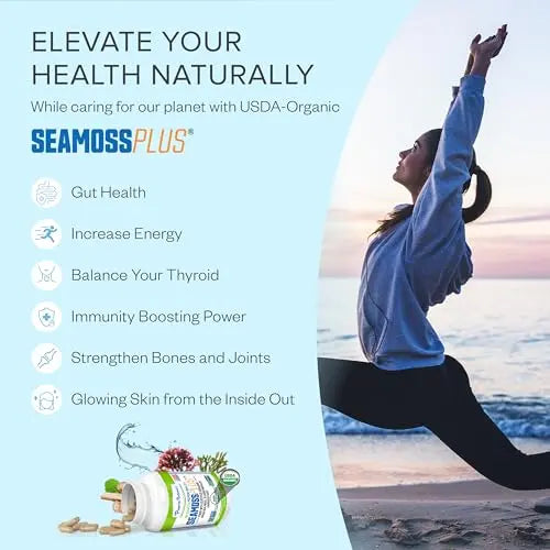 Power By Naturals Sea Moss Plus - USDA Certified Organic Wildcrafted Irish Power By Naturals Au supplements