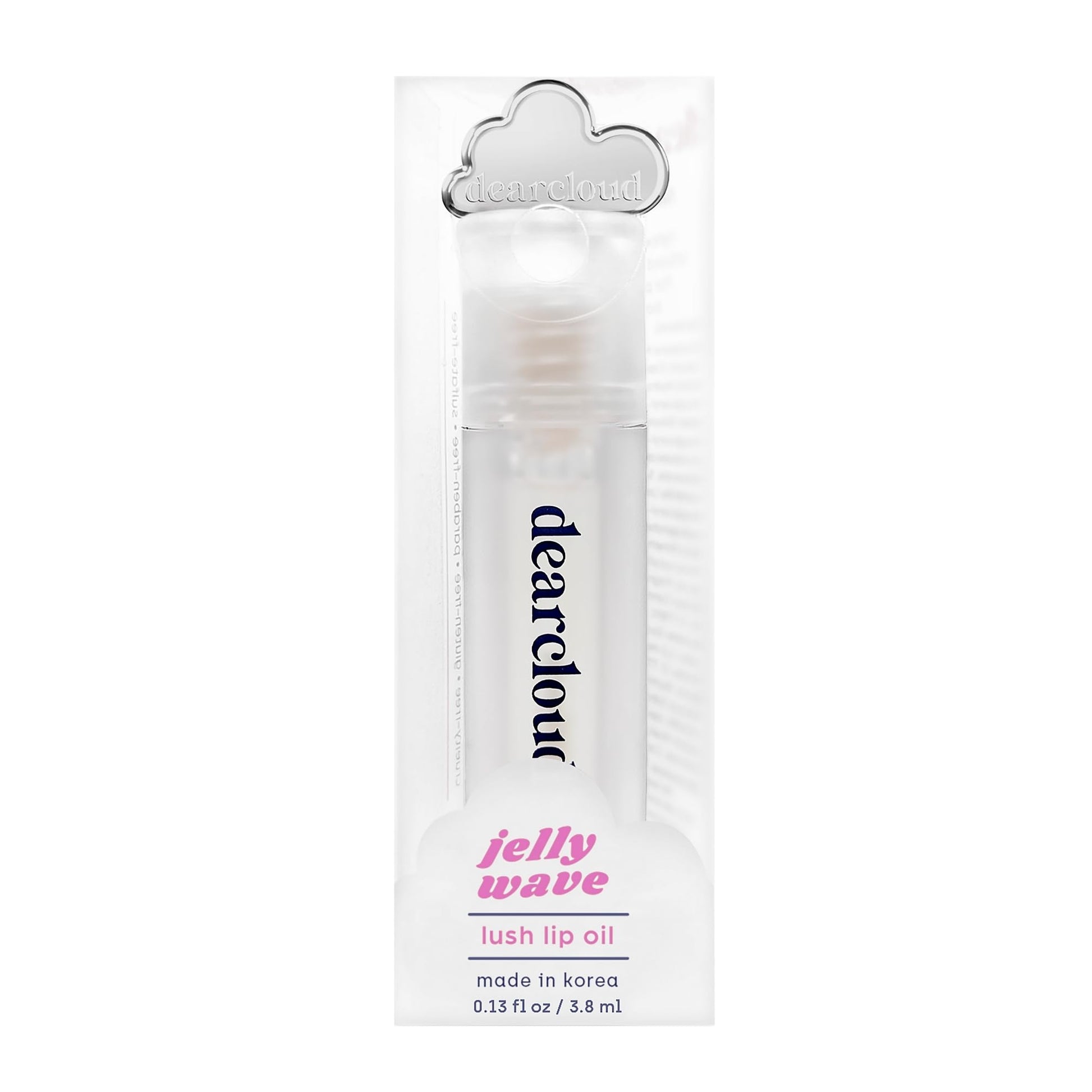 dearcloud Jelly Wave Lush Lip Oil – Clear Lip Gloss and Lip Gloss for Women - Korean skincare essential – Lip Oil for Women with Collagen - Diamond (0.13 oz) dearcloud Au supplements