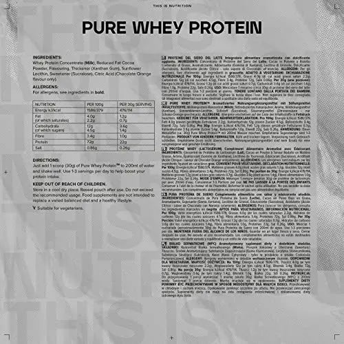 Bulk Pure Whey Protein Powder Shake, Chocolate Cookies, 500 g, Packaging May Vary Bulk Au supplements