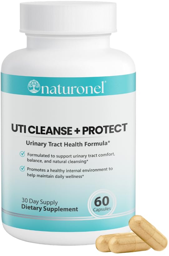 Naturonel UTI Cleanse + Protect – Urinary Tract Support with D-Mannose, Cranberry, Hibiscus & Dandelion | Advanced Formula, Dietary Supplement - Non-GMO, Made in USA, GMP Certified (1) Naturonel Au supplements