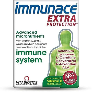 Vitabiotics Immunace Extra Protection Tablets, 30 count Immunace Au supplements