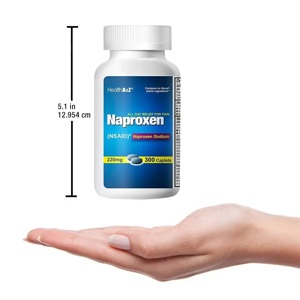HealthA2Z® Naproxen Sodium 220mg | 300 Caplets | NSAID | Pain Reliever & Fever Reducer HealthA2Z Au supplements