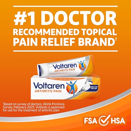 Voltaren Arthritis Pain Gel for Powerful Topical Arthritis Pain Relief with Diclofenac - NEW Easy Open Cap - 100 g x 2 Voltaren Au supplements
