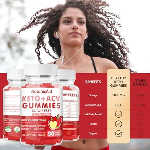 (2 Pack) 180 CT Keto Acv Gummies for Advanced Weight Loss & Belly Fat Burn - Pro Natures Aid Au supplements