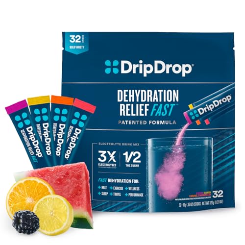 DripDrop Hydration - Electrolyte Powder Packets - Watermelon, Berry, Orange, Lemon DripDrop Au supplements