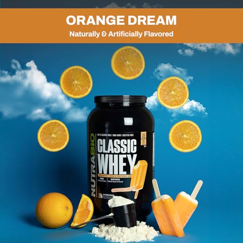 NutraBio Classic Whey Protein Powder- 25G of Protein Per Scoop - Full-Spectrum Amino NutraBio Au supplements