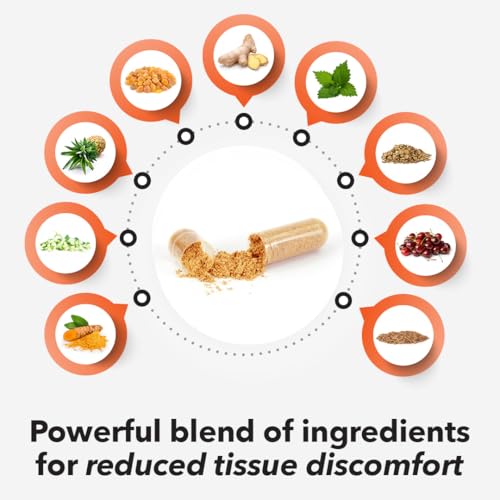 LifeSeasons Inflamma-X Joint & Tissue Support Supplement – Supports Muscle Comfort, Recovery & Flexibility – Herbal Formula with Turmeric, Bromlein, Boswellia & Protease Enzymes – 60 Capsules LifeSeasons Au supplements
