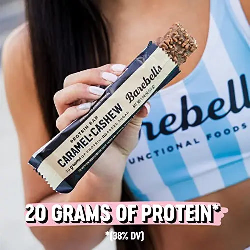Barebells Protein Bars Caramel Cashew - 12 Count, 1.9oz Bars with 20g of High Protein BAREBELLS Au supplements