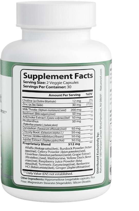 Naturonel Liver Protect – Liver Cleanse Detox & Repair | Liver Detox with Milk Thistle, Beetroot, Artichoke, Dandelion, Chicory, Yarrow, Jujube & Herbal Detox Blend | Made in USA, GMP Certified (1) Naturonel Au supplements