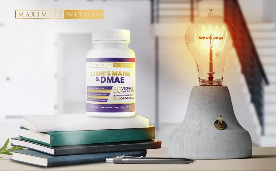 Lion's Mane & DMAE Capsules: Enhance Memory, Boost Mental Clarity Maximum Slim Au supplements
