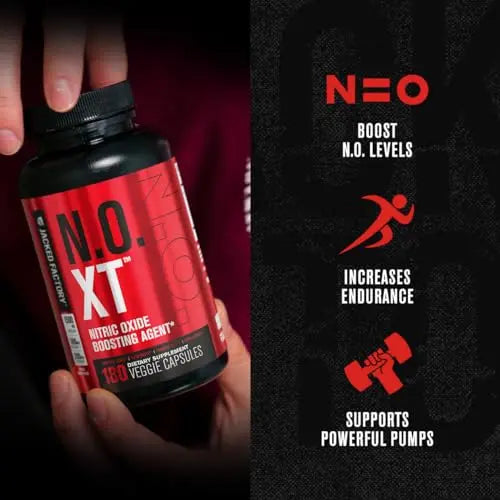 Jacked Factory N.O. XT Nitric Oxide Supplement with Nitrosigine L Arginine, L Citrulline Jacked Factory Au supplements