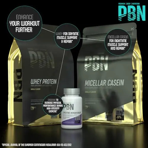 PBN - Premium Body Nutrition Micellar Casein Vanilla 1kg Pouch Premium Body Nutrition Au supplements