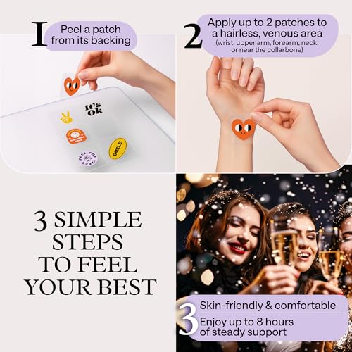 Recovery Patches for Men & Women – Grey Pack Morning Relief After Parties, Drinking & Nights Out – With B-Complex, Vitamins A C D E, Glutathione, Boswellia & Herbal Antioxidants – 30 Patches WONDER FAMILY Au supplements