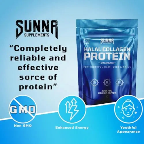 SUNNA SUPPLEMENTS - Halal Bovine Collagen Protein Powder for Hair, Skin, Nails and Joints SUNNA SUPPLEMENTS Au supplements