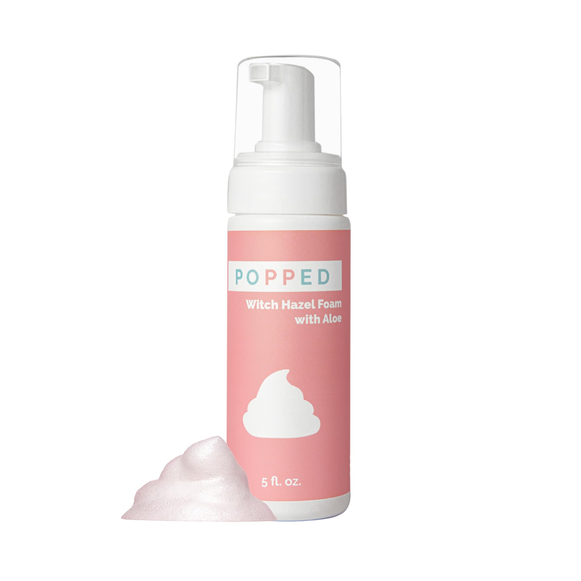 POPPED Witch Hazel Foam with Aloe (5 fl oz) | Perineal Healing Foam for Postpartum Care | Relieves Pain, Hemorrhoids, and Swelling After Birth | Postpartum Essential POPPED Au supplements