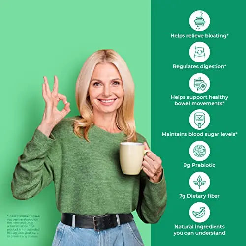 Boost Biome Fiber Supplement Organic Super Greens Powder – Supports Bloating Relief Boost Biome Au supplements